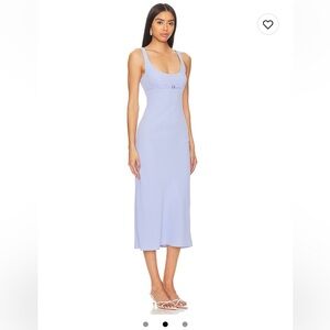 Amanda Uprichard Gwennyth in English lavender midi dress size xs